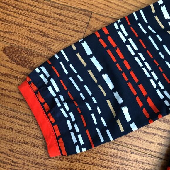 GYMBOREE Striped 3/4 Sleeves Light Blue and Orange Top Girl’s Size 10 - Picture 5 of 10